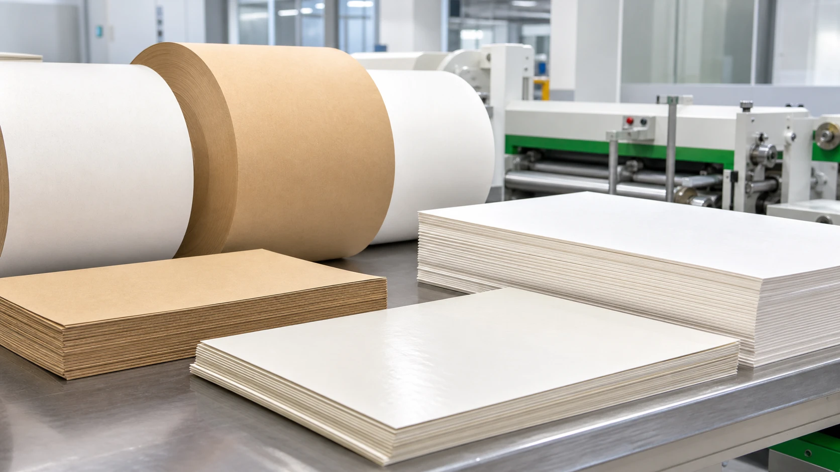 PE and PLA coated paperboard rolls and sheets for paper lunch box production