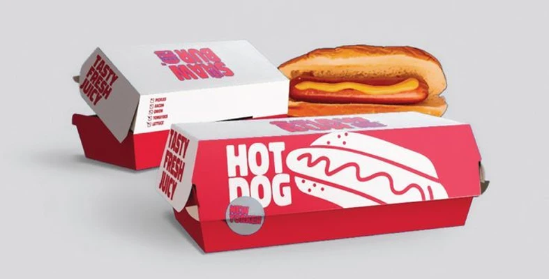 custom hot dog paper food container making machine application