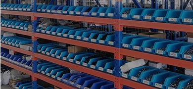 Spare parts stored for paper machinery service