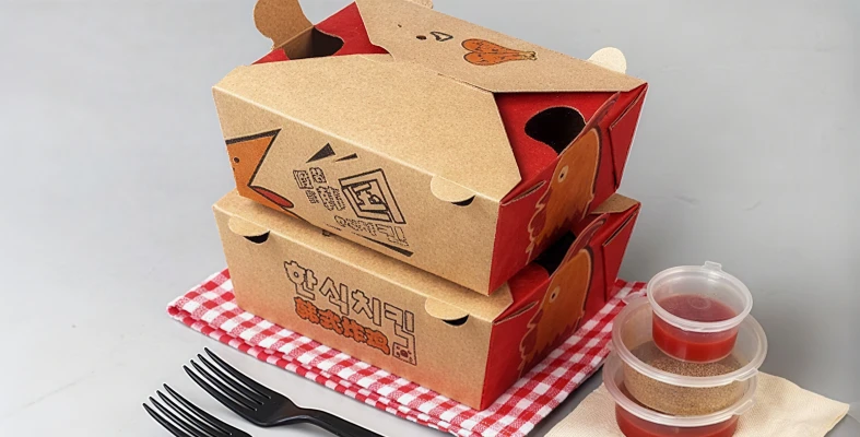 fold over takeaway food box machine application