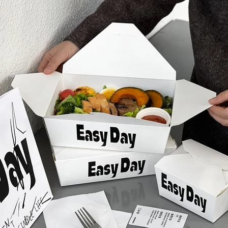 takeaway and delivery brand paper food box packaging